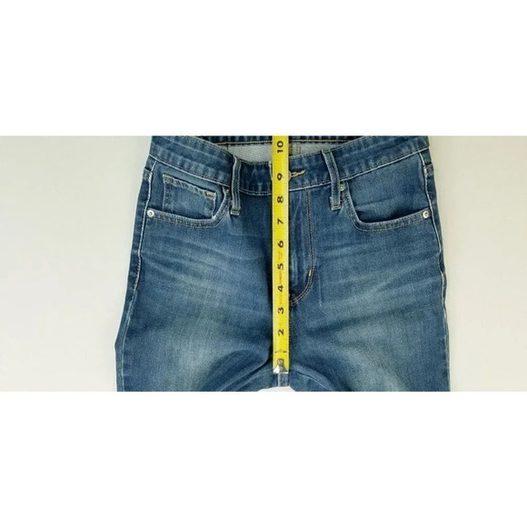 Levi's 26X28 Women's 721 High Rise Skinny Ankle Zip Blue Denim Premium Jeans - Picture 3 of 15